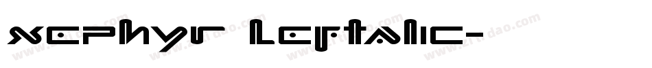 Xephyr Leftalic字体转换